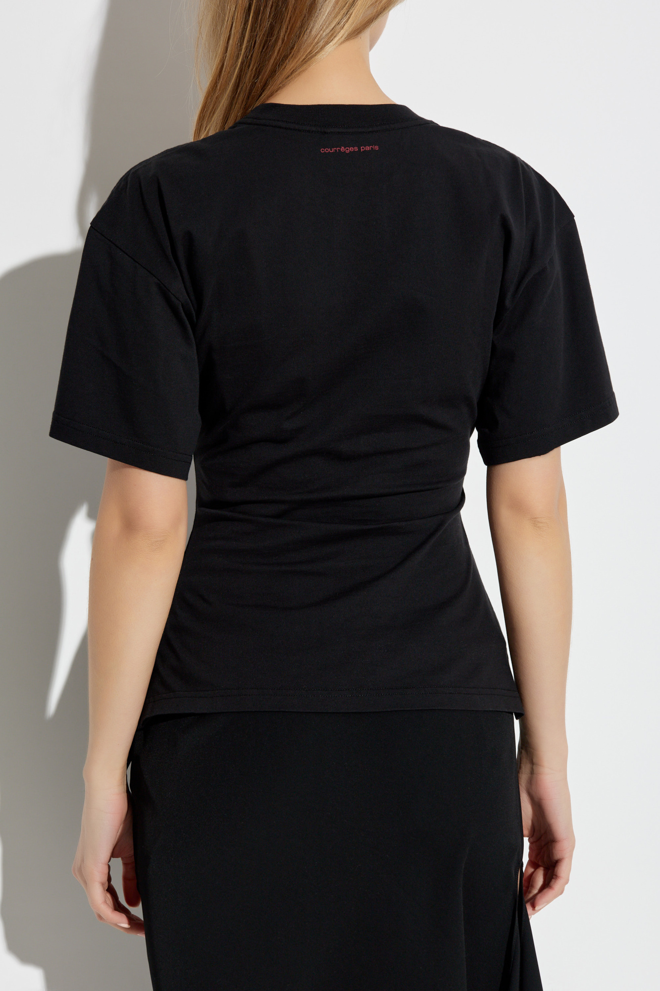 Tシャツ・カットソー COURREGES Women Tops 225JTS168JS0112 B177 BLACK COURReGES Woman T-Shirt Black 125JTS168JS0112 B087